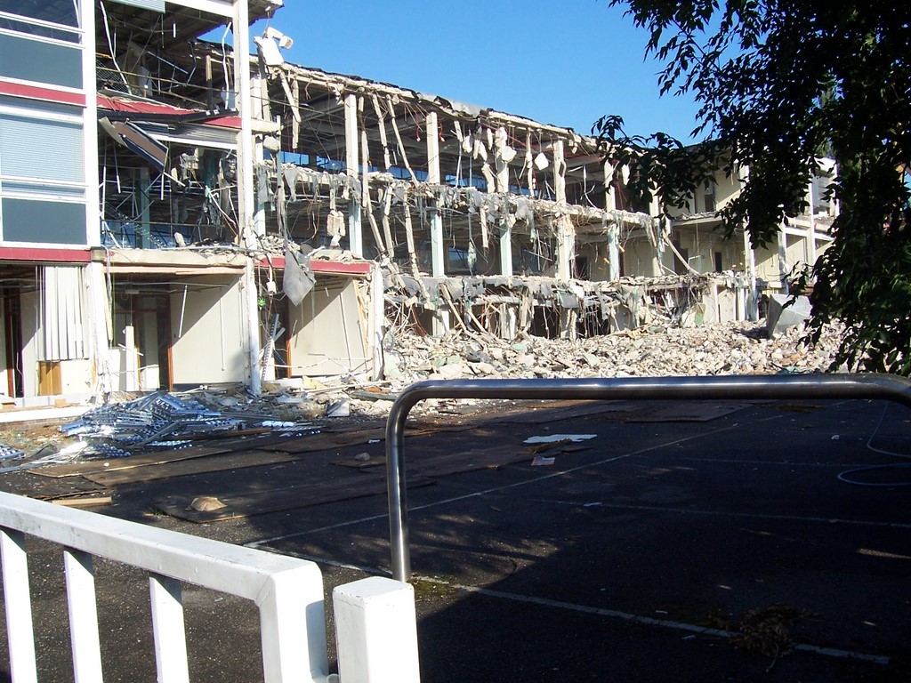 Crown Building Ruislip Manor Being Demolished