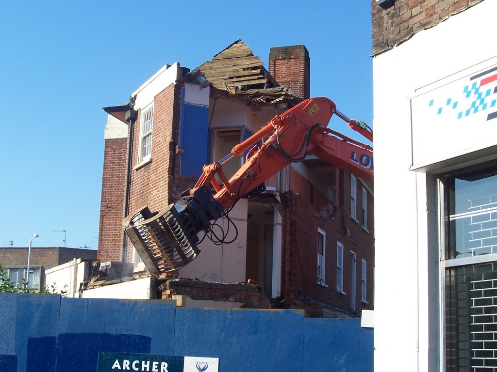 The Windmill Ruislip Being Demolished