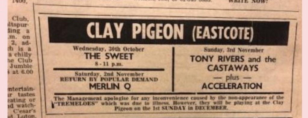 The Clay Pigeon Eastcote Advert 6