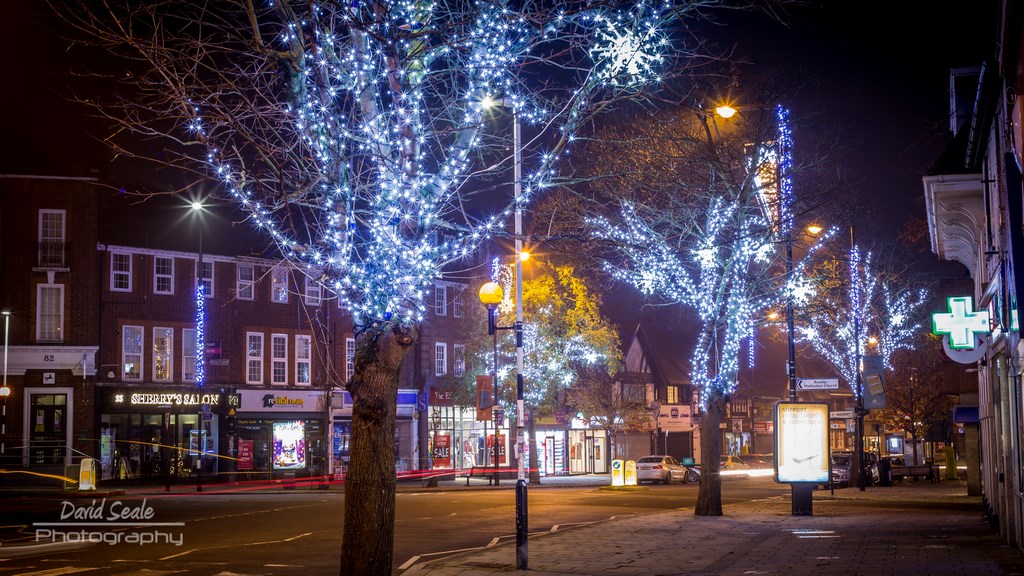 Christmas Lights In Ruislip High Street 2020
