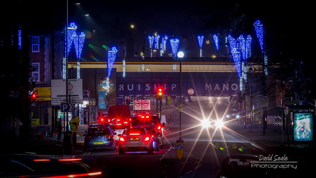 Ruislip Manor Bridge Xmas Lights 2020