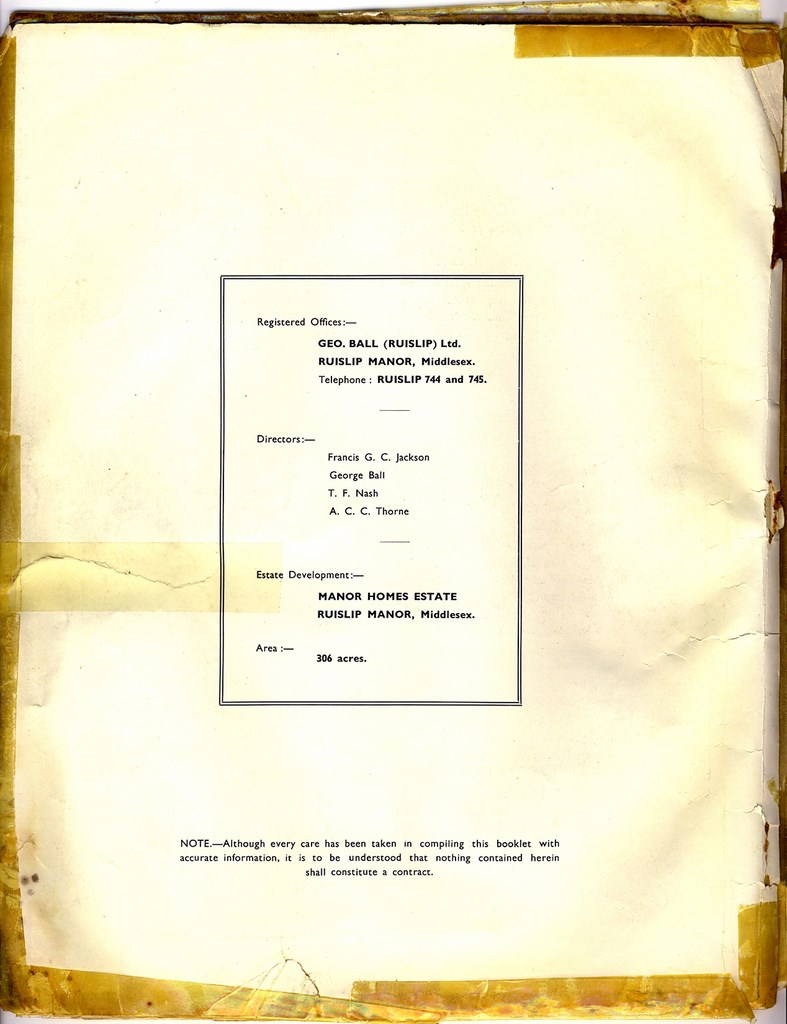 Manor Homes Sales Brochure Page 6