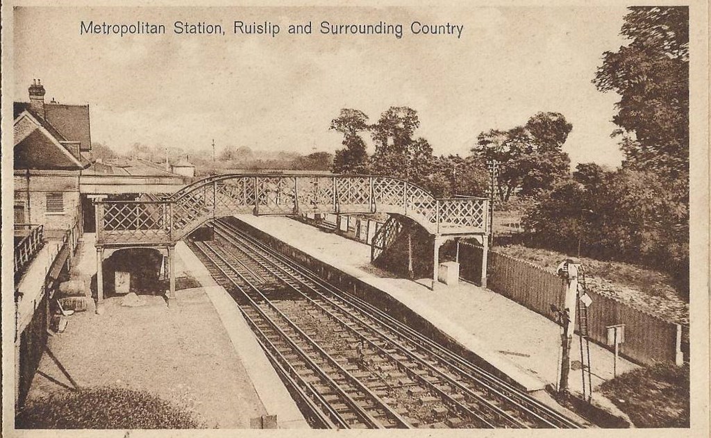 Postcard Of Ruislip Station