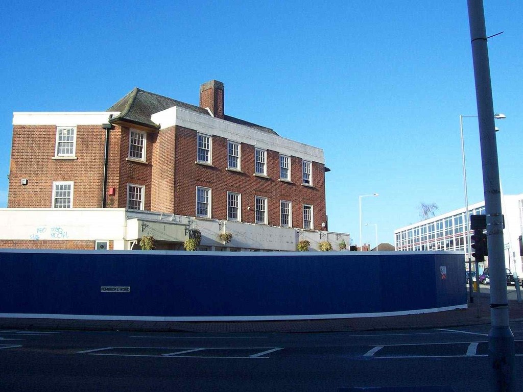 The Windmill In Ruislip Manor With Hoardings