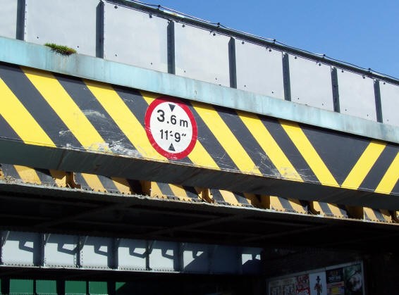 South Ruislip Railway Bridge Height 11'9"
