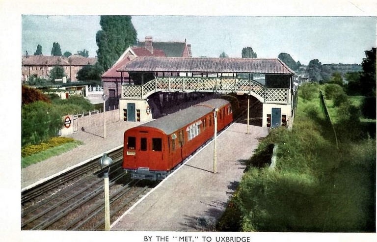 Ruislip station postcard