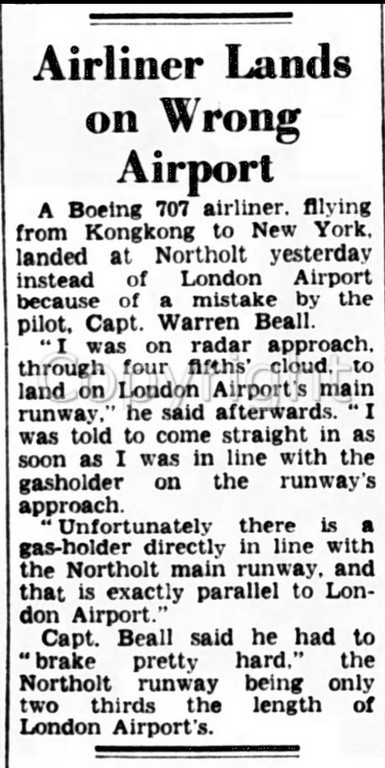 Airliner lands at wrong airport