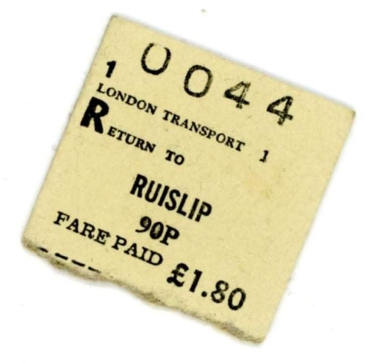 Underground Train Ticket