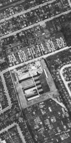 Southbourne Gardens pre-fab houses from above