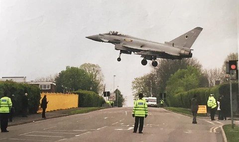 Typhoon landing at Northolt 2012