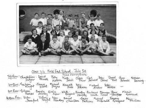 Field End School Class July 1954