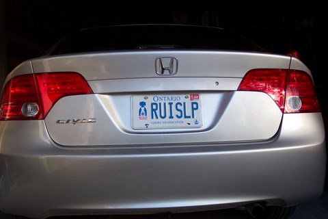 Ruislp Number Plate Canada