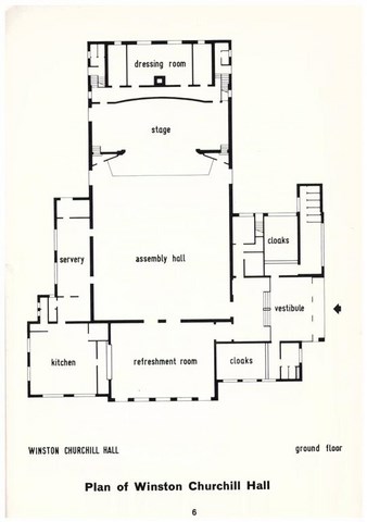 Winston Churchill Hall Opening Night Programme