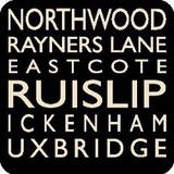 Ruislip drinks coasters